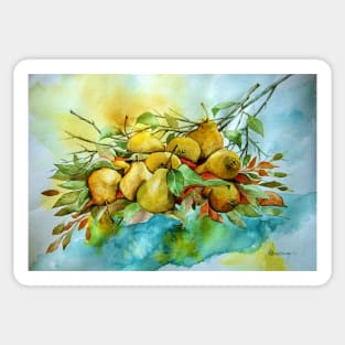 Yellow Pears Sticker